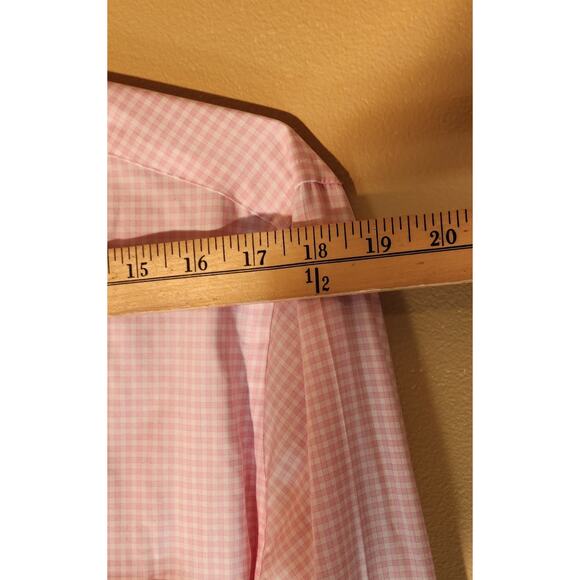 Peter Millar Men's Shirt Medium Cotton/Silk Blend Crown Soft Long Sleeve Pink - Picture 10 of 10